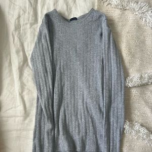 Pointelle long sleeve top